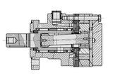 LSHT Hydraulic Motor - 32.94 in³/rev - Wheel Mount - 1.25" Taper - SAE Ports - CW - BMER-2-540-WS-T4-S