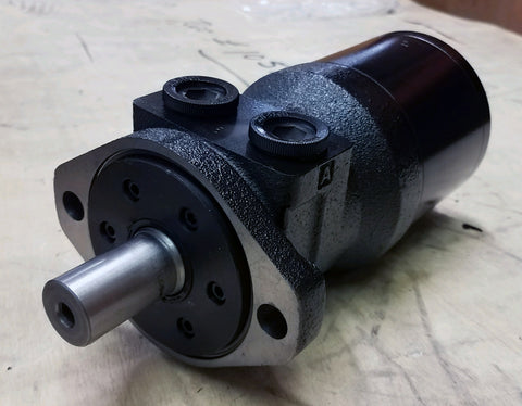 LSHT Hydraulic Motor - 6.13 in³/rev - SAE "A" 2-bolt - 1" Woodruff - SAE Ports - BMRS-100-P4A11Y5