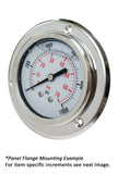 2.5" Gauge - Center bank w/ Flange (0 - 100 psi) - Liquid-filled - CF1P-007E