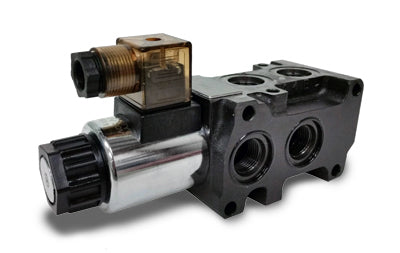 Selector Valve - 6-way, 2-station - SAE-08 ports - DSV-62-08-12 - DIN Coil